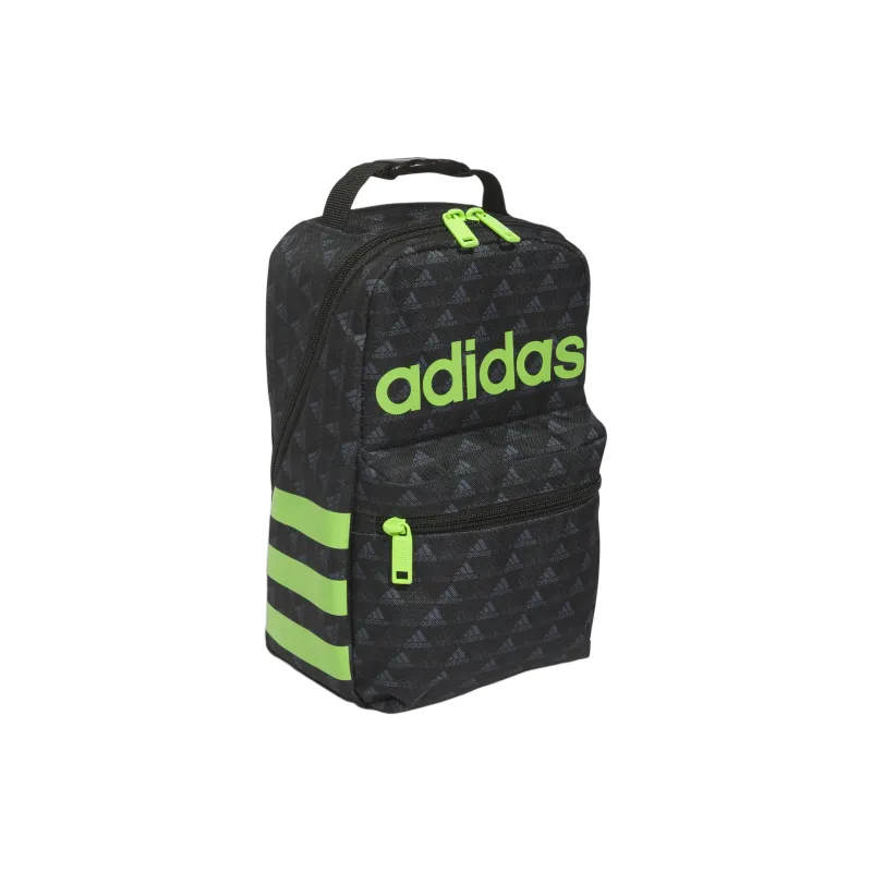 Adidas Recycled Polyester Lunch Bag Storage Bag Men's Black With Half-Gloss Green-1