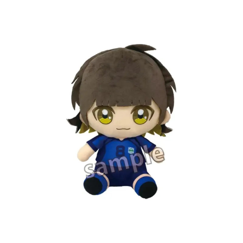 BANDAI BLUE LOCK Chibi Plush Doll BIG Yoichi Isagi Honey Fun Return Dolls Plush Doll 27cm Height-1