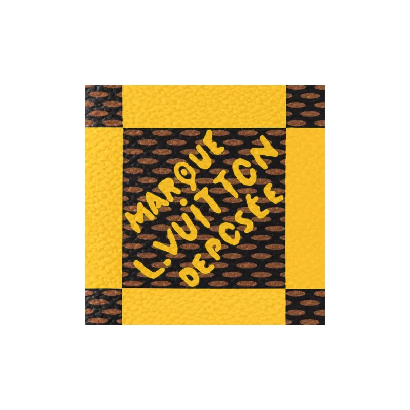 LOUIS VUITTON Pocket Organizer Damier Pop Jaune Mat-5