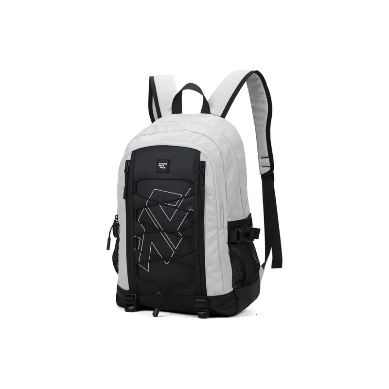 AOKING AK Polyester Backpack Medium Size Unisex Black/Gray-2