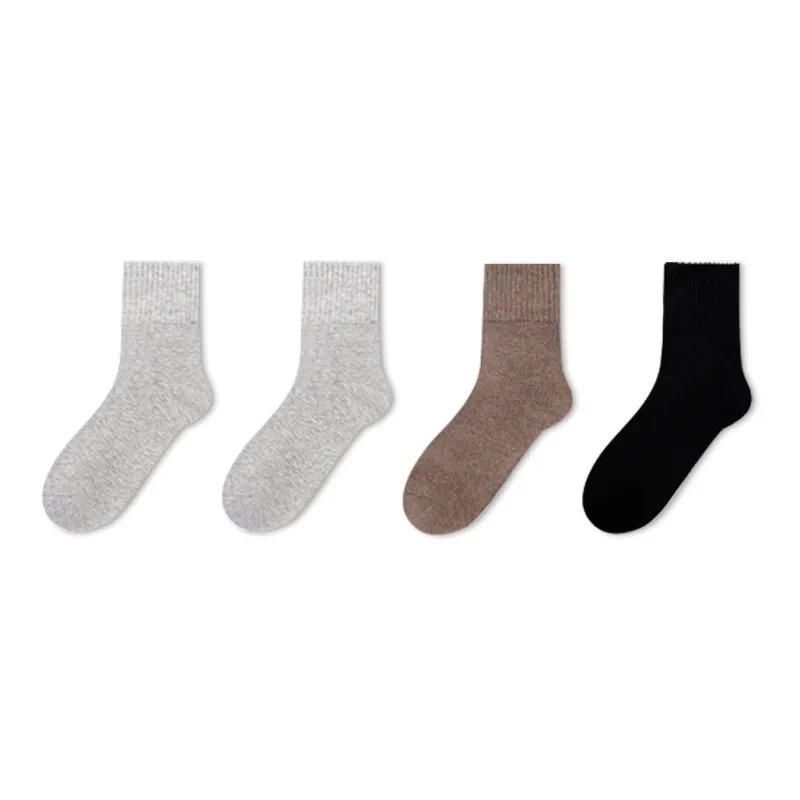 LUOLIAN Mid Calf Socks Women's 4 Pack-16