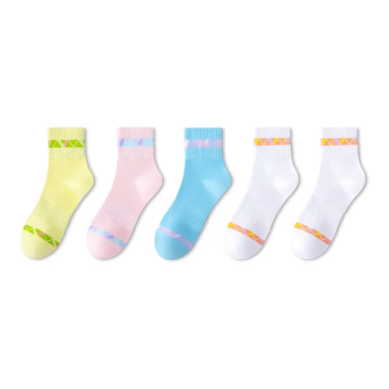 LUOLIAN Mid Calf Socks Women's 5 Pack-6