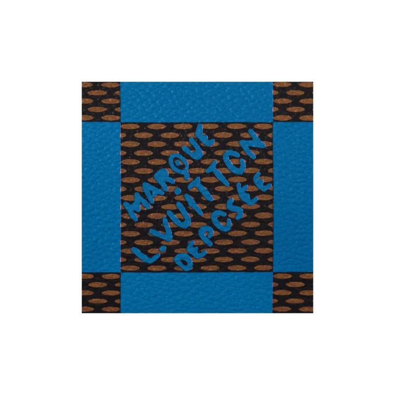 LOUIS VUITTON Soft Polochon Pm Damier Pop Blue-5
