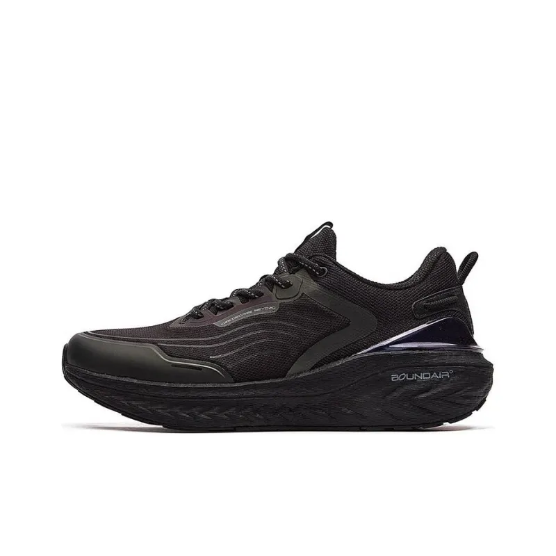361° Anti Slip Wear Resistant Low Top Running Shoes Men's Black Gray-0