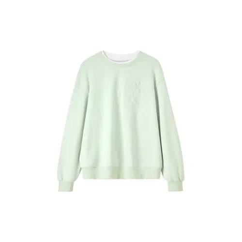 SENTUBILA Sweatshirts Women's Light Green