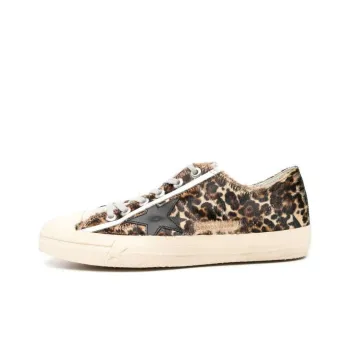 Golden Goose V-Star Leopard-print Sneakers