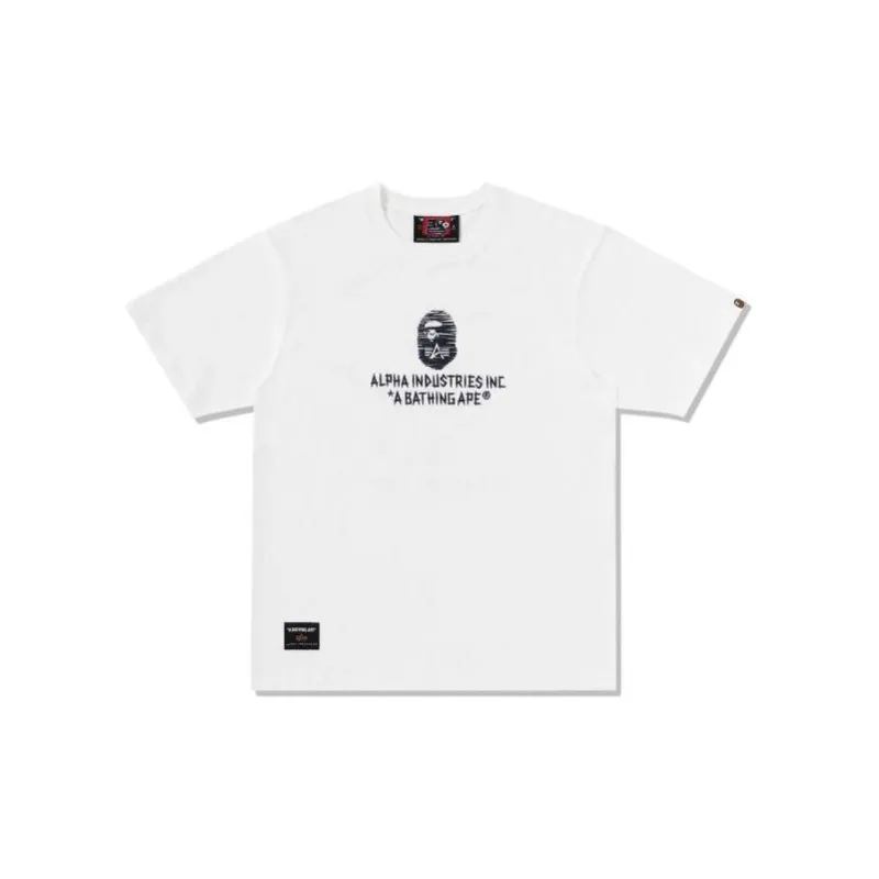 Alpha Industries X A BATHING APE Co branded By Alpha Industries T Shirts Unisex-1