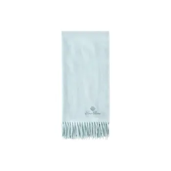 Loro Piana Knit Scarves Women's Light Blue