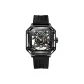 Black Case Black Dial Black Rubber Strap