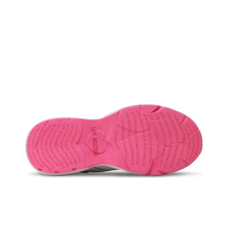 LOVE MOSCHINO Logo print Panelled Mesh Sneakers-4