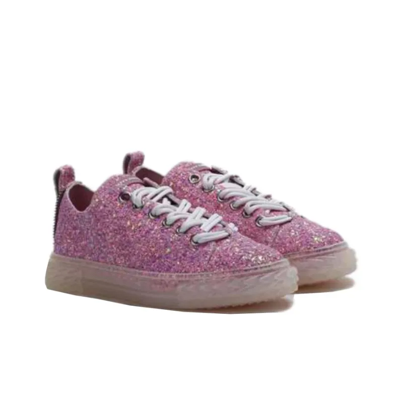 Giuseppe Zanotti/GZ Low Top Skateboard Shoes Women's Pink Purple-2