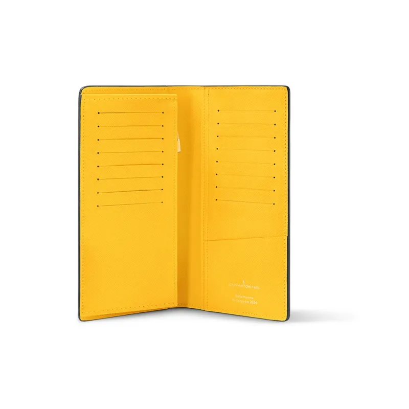 LOUIS VUITTON Brazza Wallet Damier Pop Yellow-3