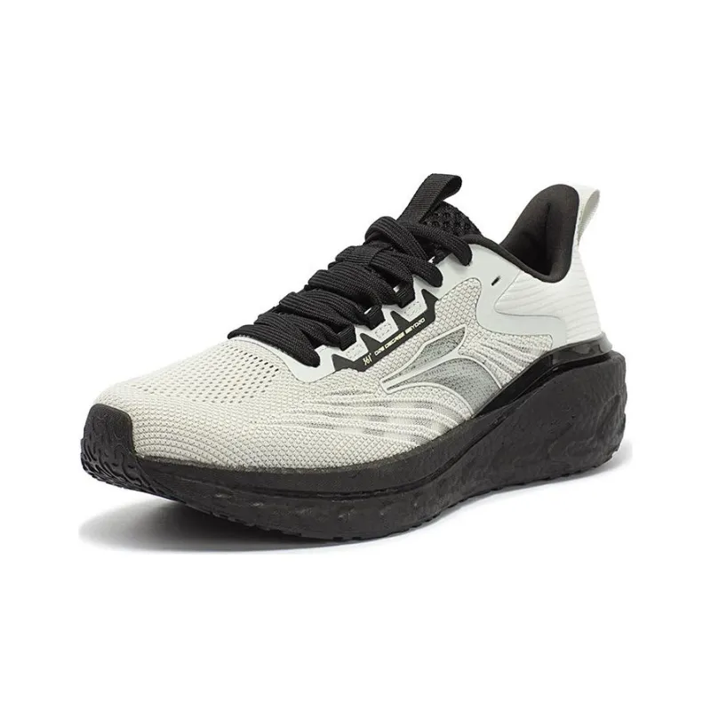 361° Cushioning Wear-Resistant Low-Top Running Shoes Men's Gray Black-1