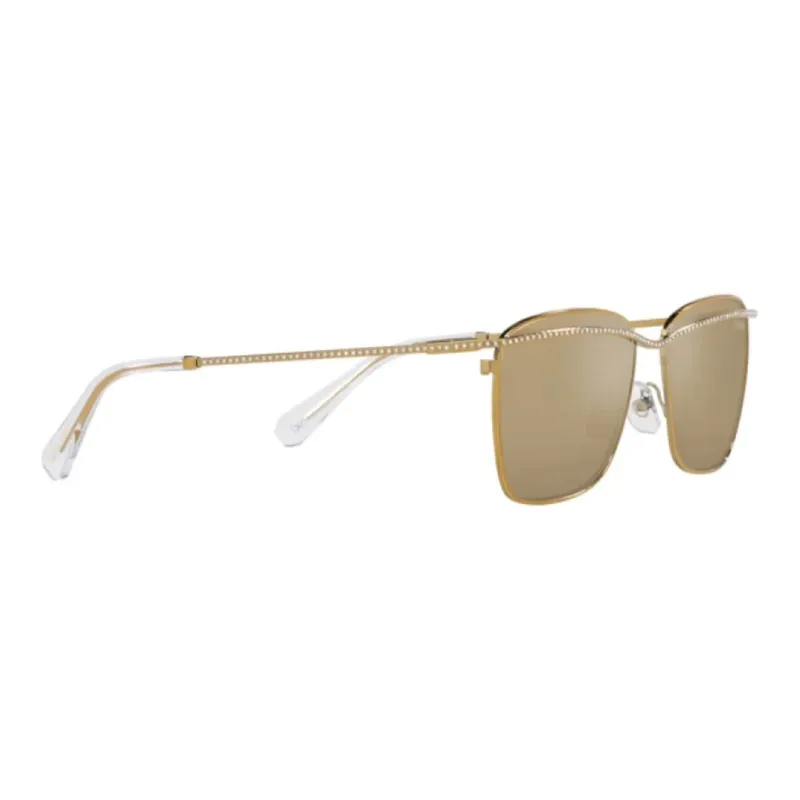 Swarovski Irregular Shape Sunglasses Men's Gold-5