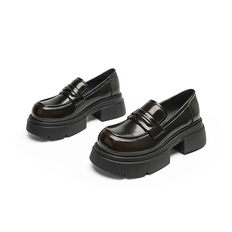 EBLAN Loafers Women's Brown-2