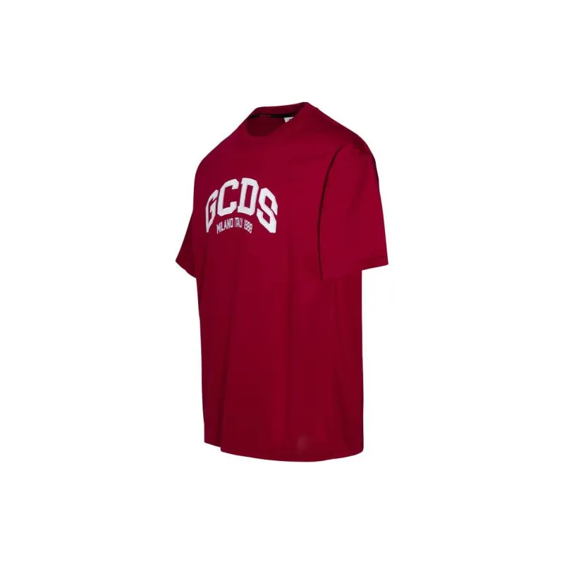 GCDS Logo Embroidered Crewneck T Shirt-2
