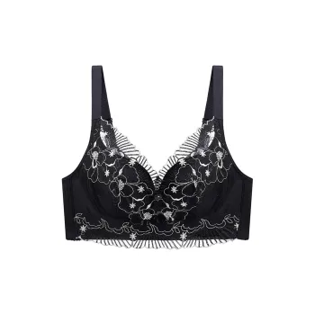 Flowers In Water Bra Women's Black