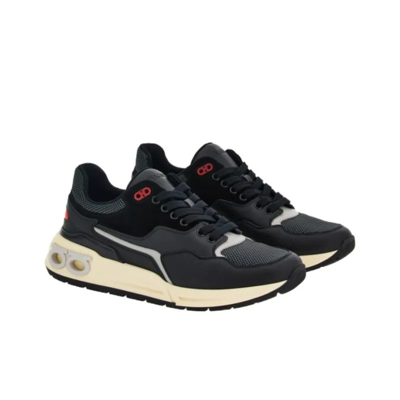 FERRAGAMO Gancini Detail Lace-up Sneakers-2