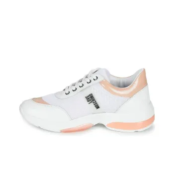LOVE MOSCHINO Low Top Casual Shoes Women's White Pink