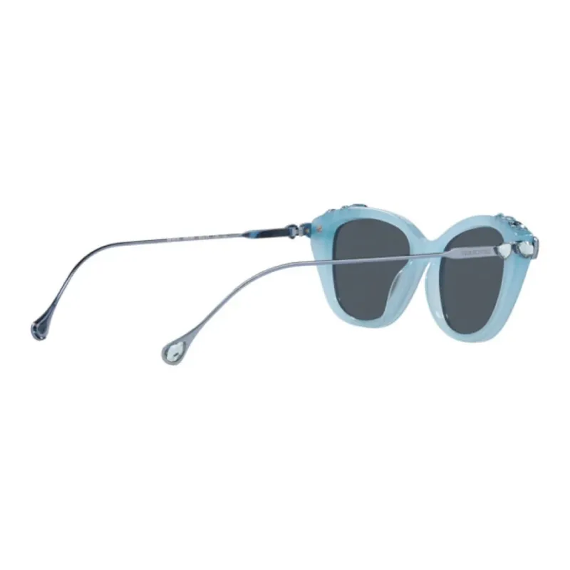 Swarovski Rectangular Sunglasses Men's Blue-3