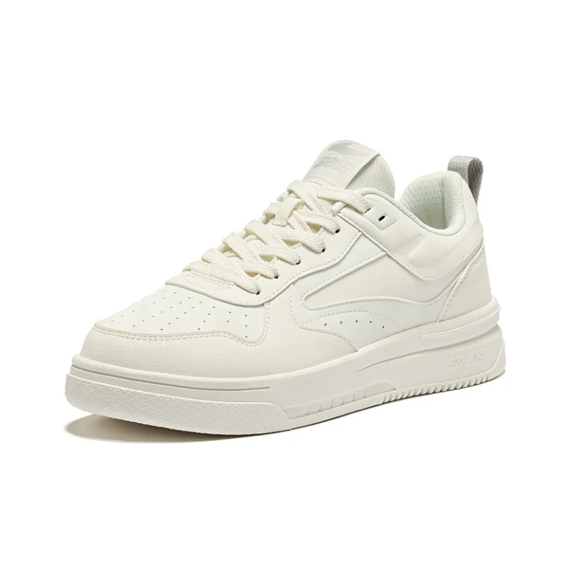 Erke Cool Play 2.0 Anti Slip Wear Resistant Low Top Skateboard Shoes Men's Microcrystal White-2