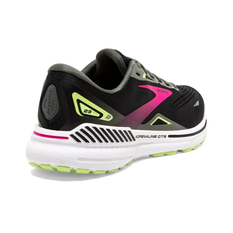 Brooks Women's Adrenaline GTS 23 2A Narrow 'Black Gunmetal Pink'-4