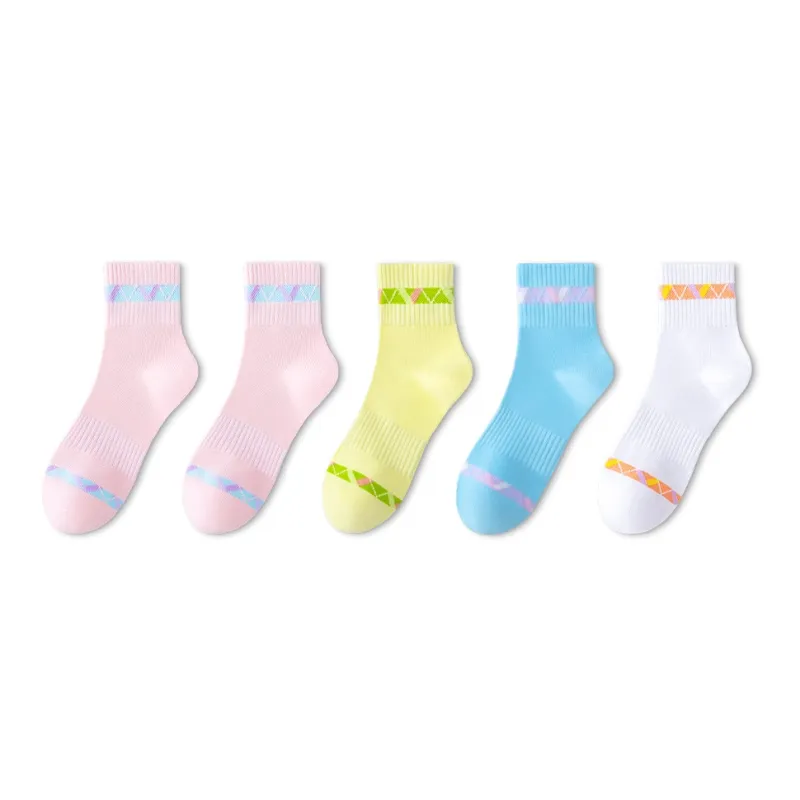 LUOLIAN Mid Calf Socks Women's 5 Pack-12
