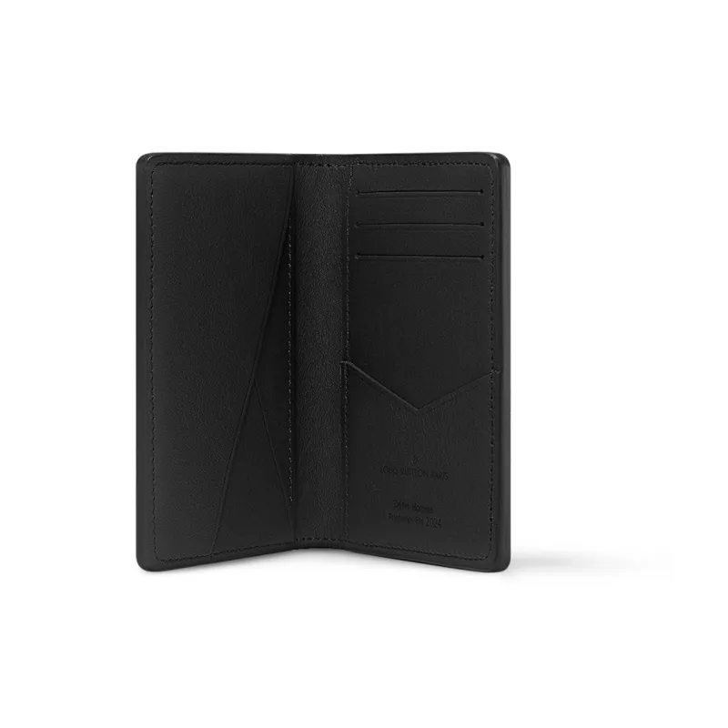 LOUIS VUITTON Pocket Organizer Lv Blason Black-3