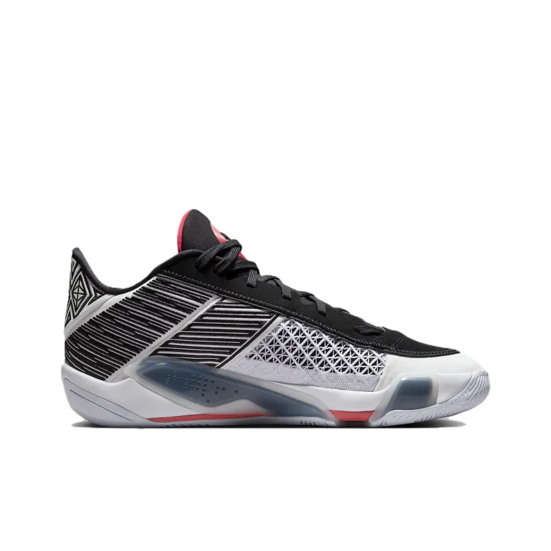 Jordan 38 Low White Siren Red Black-1