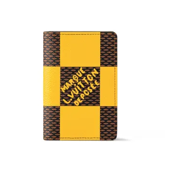 LOUIS VUITTON Pocket Organizer Damier Pop Jaune Mat