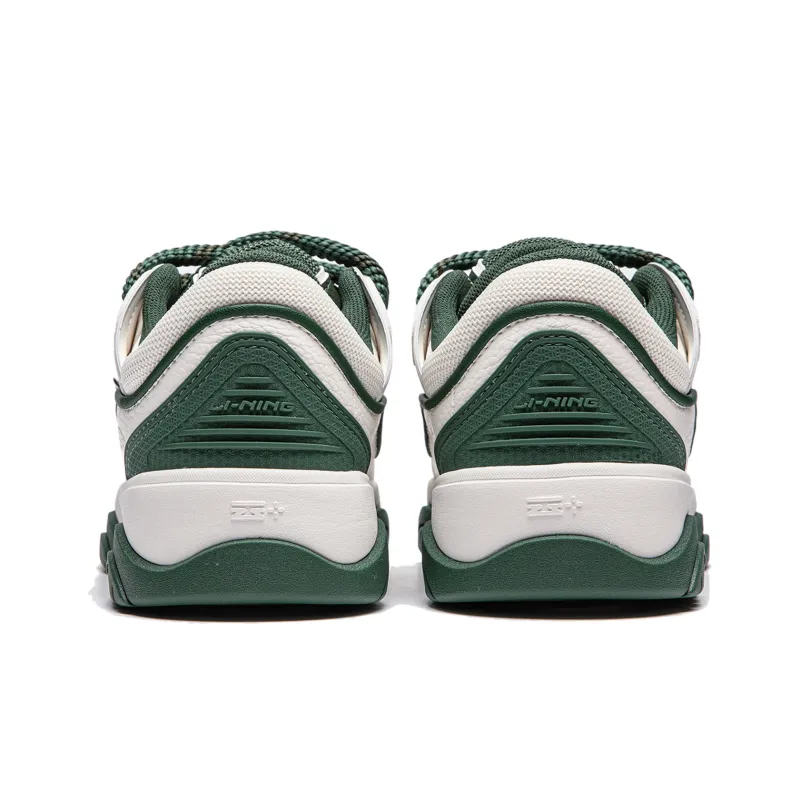 LiNing Journey 2.0 Low Top Skateboard Shoes Men's White Green-4