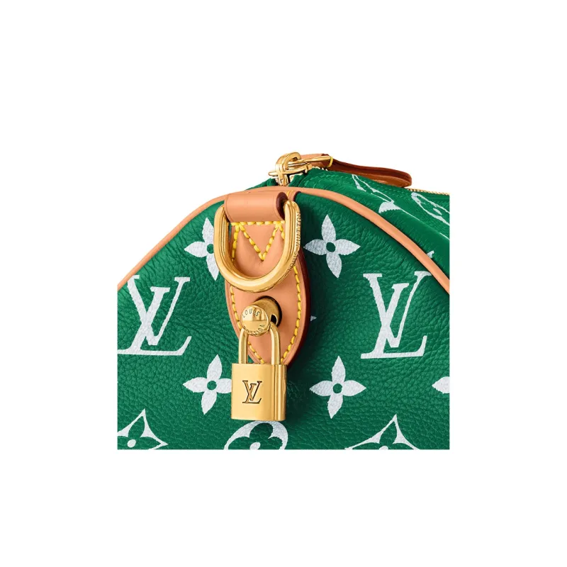 LOUIS VUITTON Speedy P9 Bandoulière 40 Monogram Leather Green-5