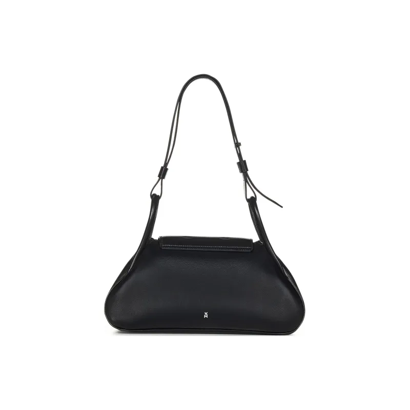 AMINA MUADDI Gemini Logo Debossed Shoulder Bag-2