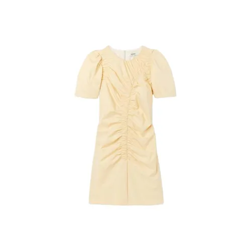 Sandro Short-Sleeved Dresses Women's Beige