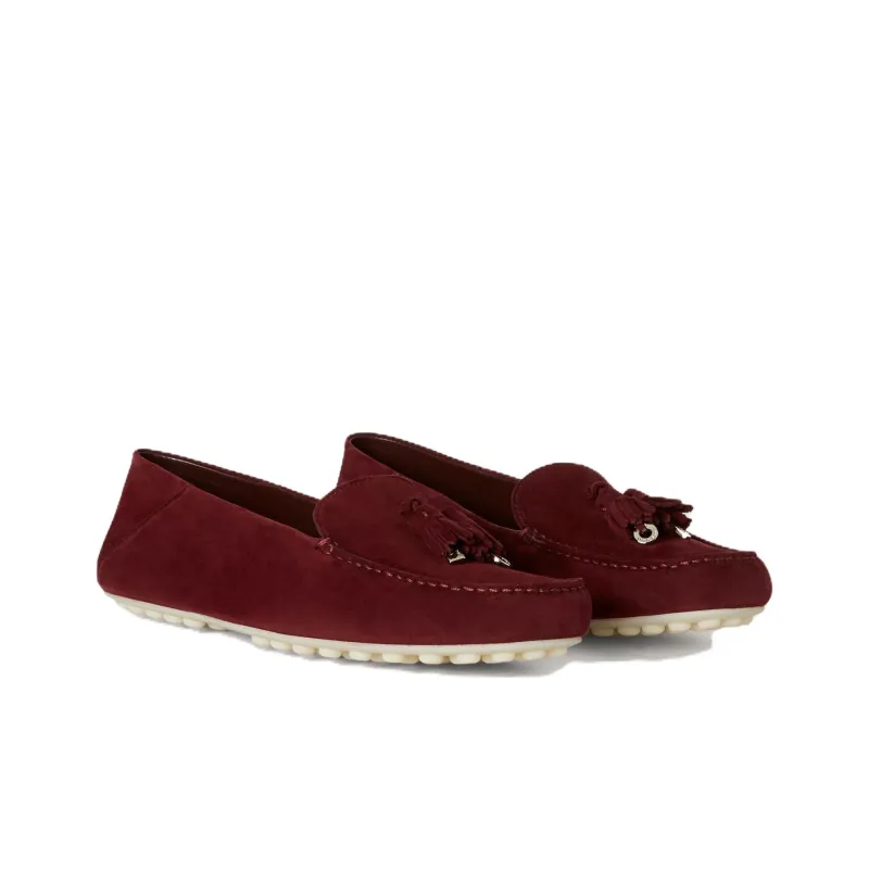 Loro Piana Gommino Loafers Women's Burgundy-1