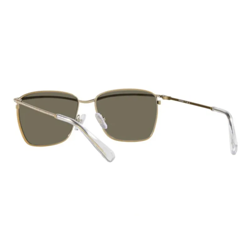 Swarovski Irregular Shape Sunglasses Men's Gold-3