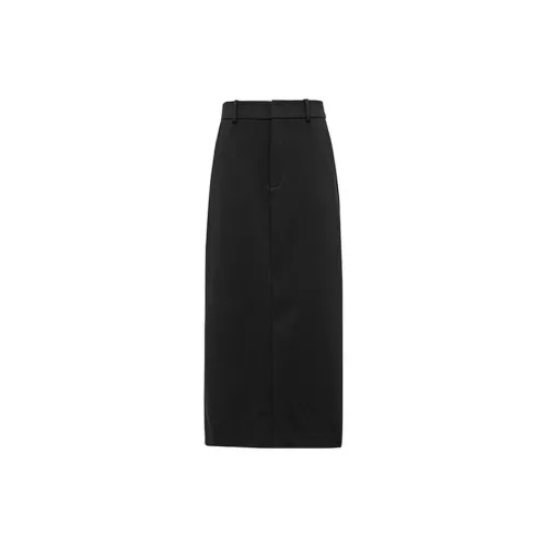 MEIYANG Casual Long Skirts Women's Black