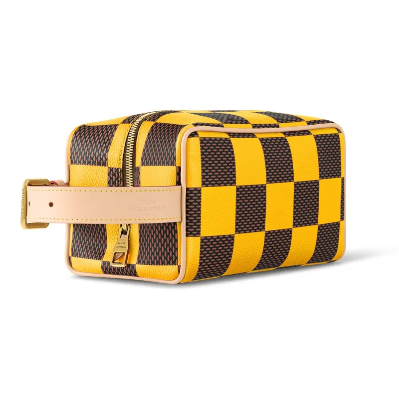 LOUIS VUITTON Locker Dopp Kit Damier Pop Yellow-1