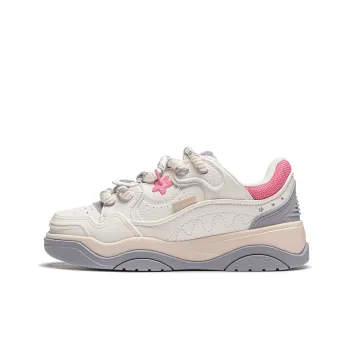 LiNing Journey 2.0 Low Top Skateboard Shoes Women's White Gray