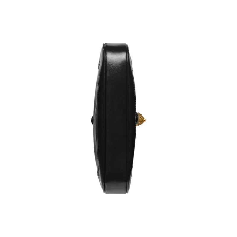 GUCCI Jackie 1961 Leather Half Moon Shoulder Bag, Crossbody Bag, Shoulder Bag Mini Women's Black-5