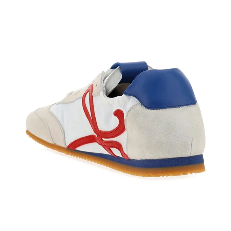 LOEWE Ballet Runner Slip Resistant, Abrasion Resistant, Lightweight Low Top Casual Shoes Men's White Red-2