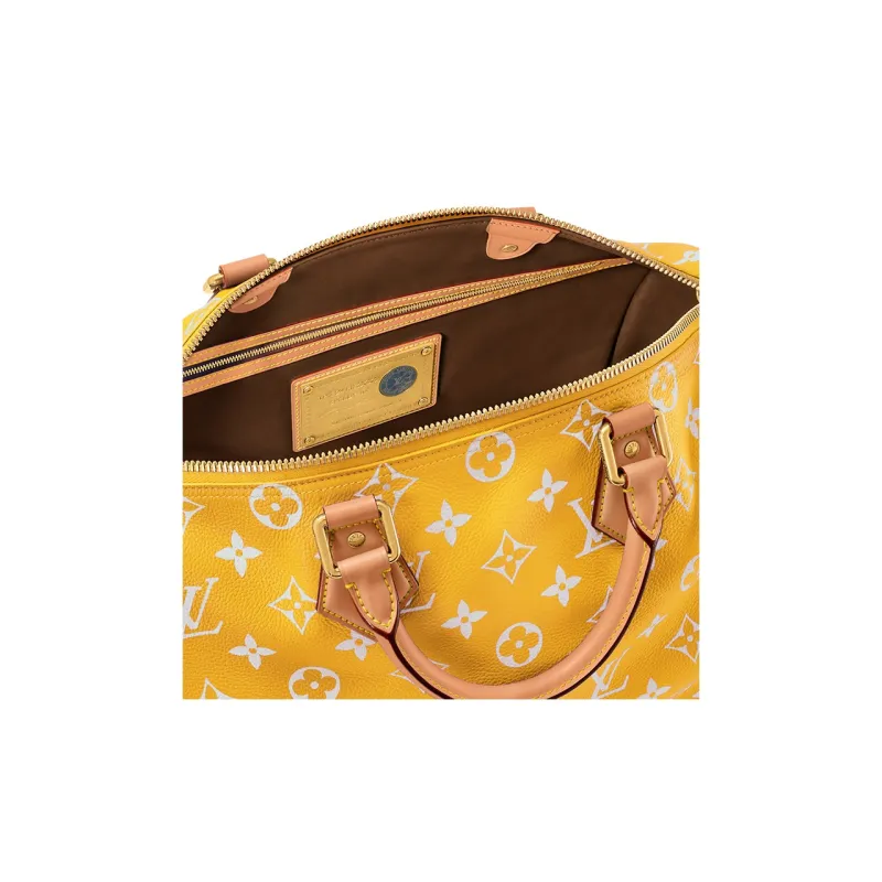 LOUIS VUITTON Speedy P9 Bandoulière 40 Monogram Leather Jaune Mat-5