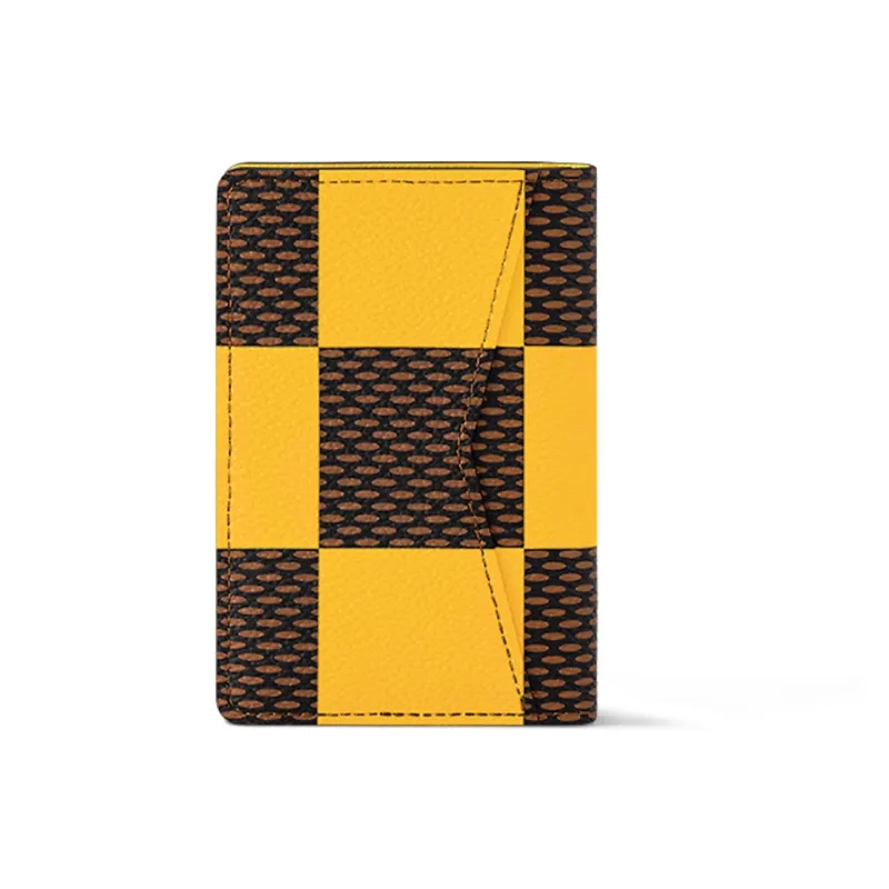LOUIS VUITTON Pocket Organizer Damier Pop Jaune Mat-2