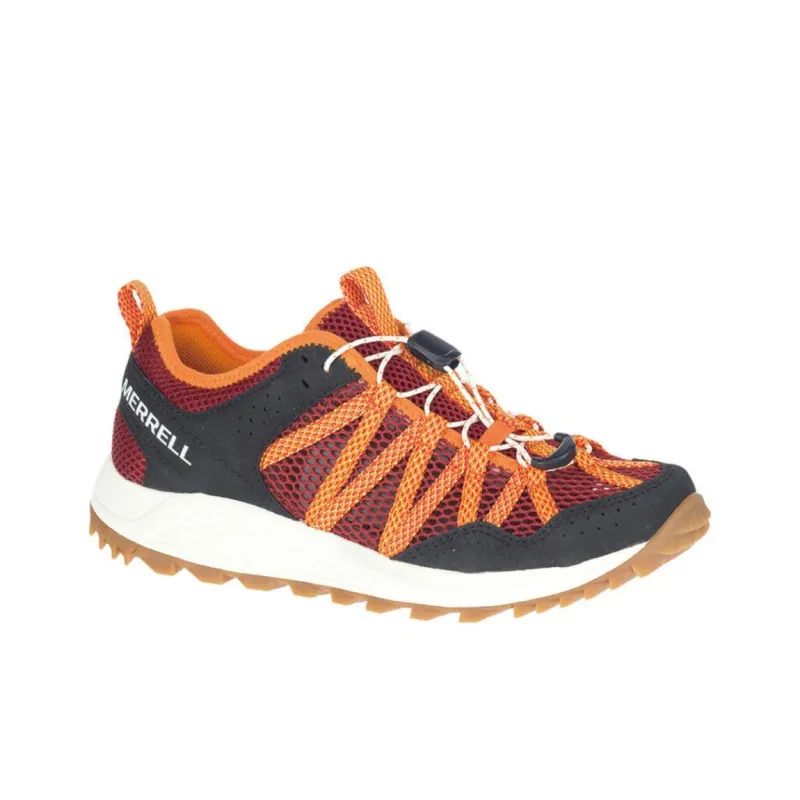 MERRELL Wildwood Aerosport Durable Breathable Low-Top Outdoor Shoes Women's Black Orange-1