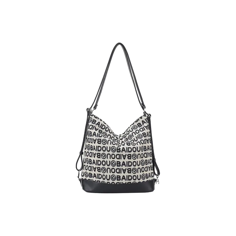 UNITE STAR Canvas Bag, Tote Bag, Shopping Bag, Shoulder Bag Regular Women's White-3