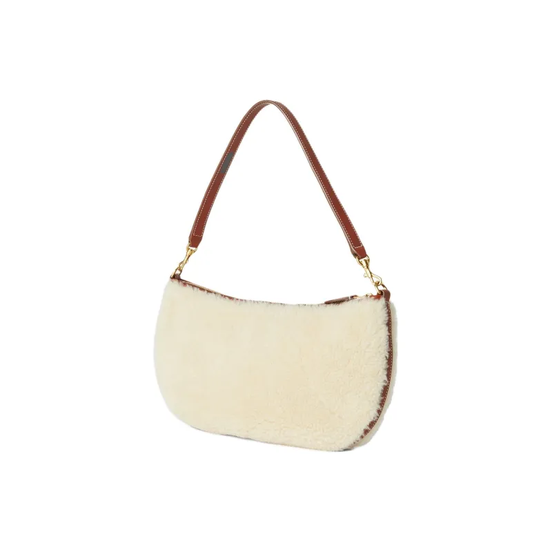 Loro Piana Sheepskin Crossbody Bag Shoulder Bag Women's Butter/Deep Maris Piper Mash-1
