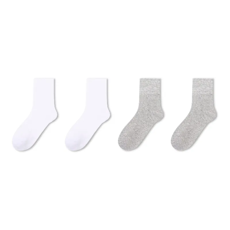 LUOLIAN Mid Calf Socks Women's 4 Pack-12
