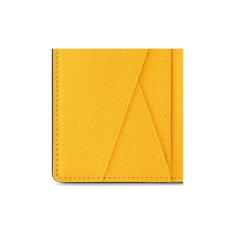 LOUIS VUITTON Pocket Organizer Damier Pop Jaune Mat-4