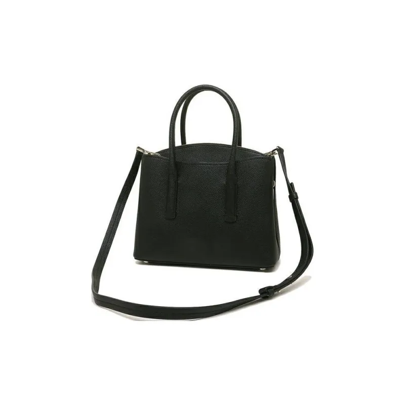 Kate Spade Litchi Grain Cow Leather Briefcase Portable Crossbody Bag Shoulder Bag Large Size Women's Black-3