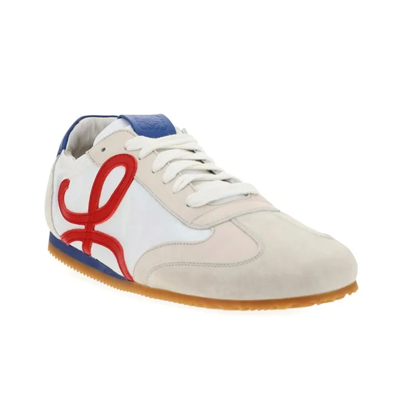 LOEWE Ballet Runner Slip Resistant, Abrasion Resistant, Lightweight Low Top Casual Shoes Men's White Red-1